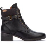 Pikolinos - Malaga W6W-8953C1 - Enkellaars - Zwart - Rundleer en Textiel