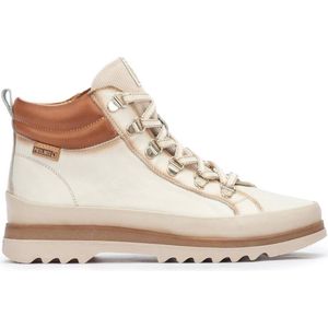 Pikolinos Off-white Vigo Leren Enkellaarsjes - Ritssluiting - Casual