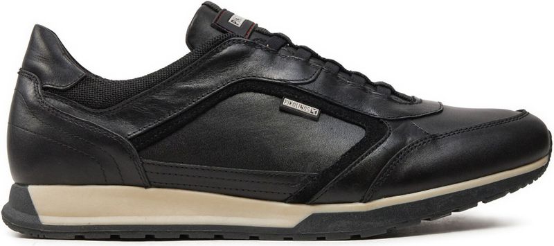 Pikolinos - Cambil - Sneaker - Zwart - Rundleer/Textiel