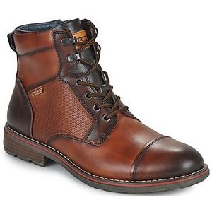 Leren bottines met veters York PIKOLINOS. Leer materiaal. Maten 42. Kastanje kleur