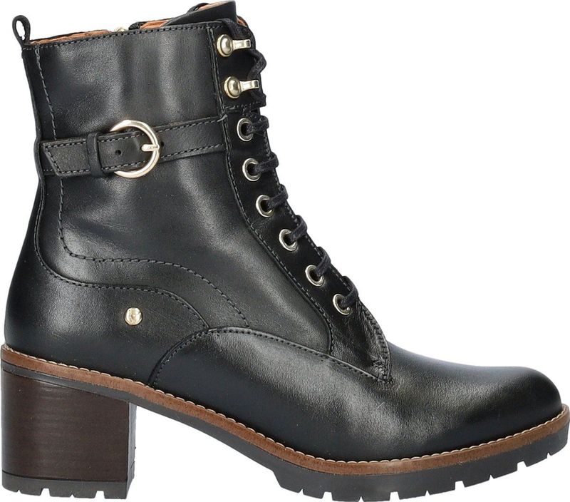 Pikolinos - Llanes - Dameslaars - Zwart - Leer - Hak 6 cm