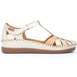 Gesloten sandalen in leer Cadaques PIKOLINOS. Leer materiaal. Maten 41. Wit kleur