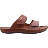Pikolinos - 06J-0084 - Sandalen - Bruin - Leer - Plat - Klittenband - Casual