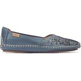 Pikolinos, Blauwe Leren Loafer voor Dames Blauw, Dames, Maat:36 EU