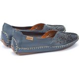 Pikolinos, Blauwe Leren Loafer voor Dames Blauw, Dames, Maat:36 EU