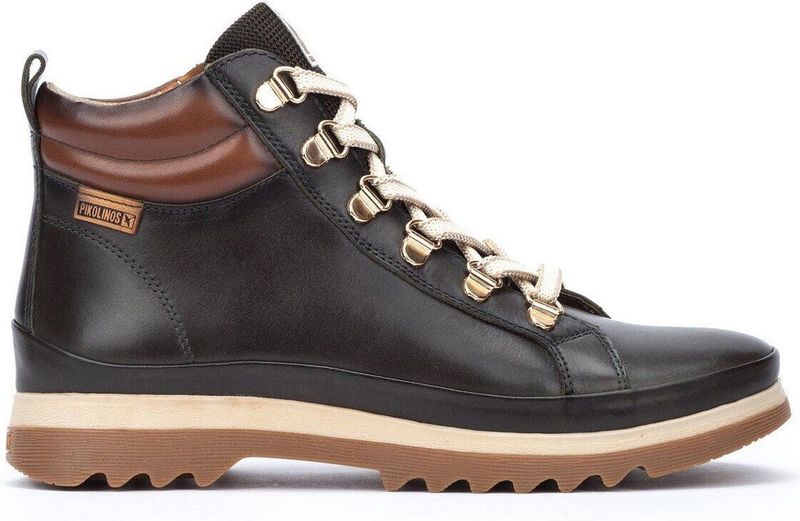 Pikolinos Vigo - dames laars - groen - Enkellaarsjes