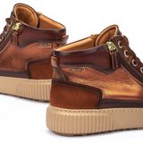 Pikolinos - Hoge Sneakers - Rood - Leer