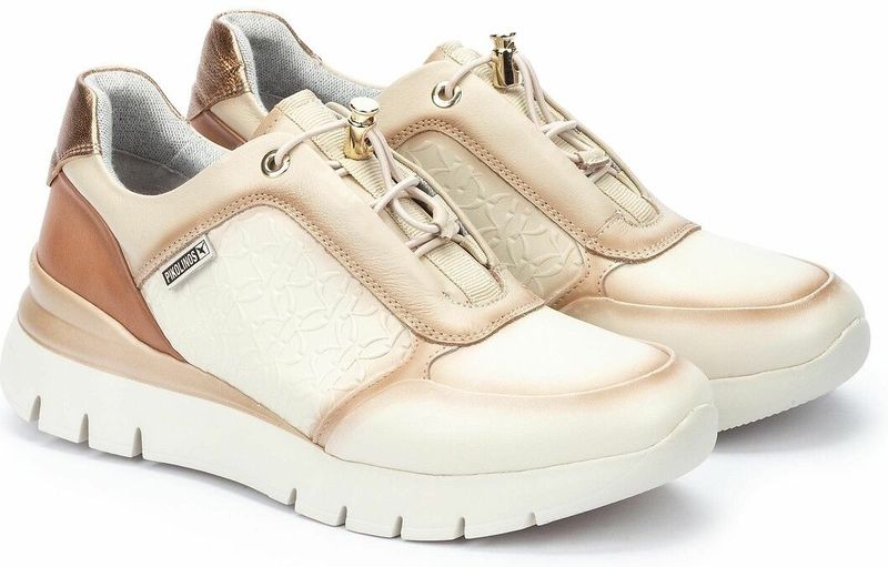 Pikolinos - Asturias W9C-6607C1 - Sneaker - Nata - Rundleer