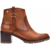 Pikolinos - W7H-8817 - Leren Enkellaarsjes - Bruin - 5 tot 8 cm Hakhoogte - Ritssluiting