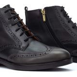 Pikolinos - Puertollano - Dames Laars - Grijs - Leer