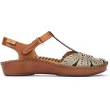 Pikolinos - 655-0841C1 - Dames Sandalen - Groen - Glad Leer - Rubber Zool