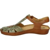 Pikolinos - 655-0841C1 - Dames Sandalen - Groen - Glad Leer - Rubber Zool