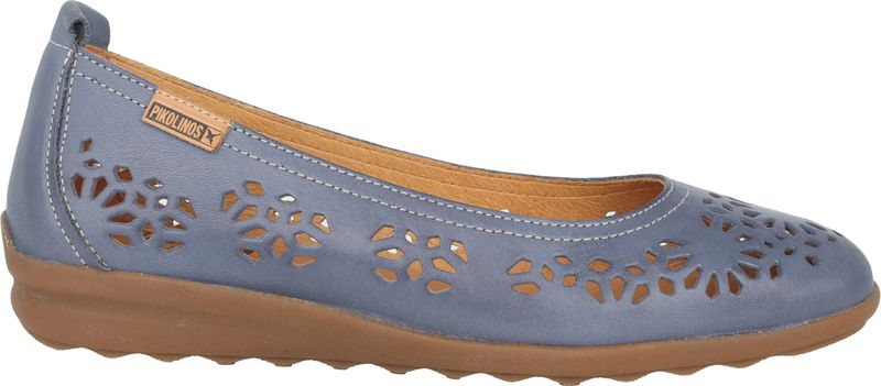 Pikolinos Alcoi - Dames Ballerina - Blauw - Gemaakt van Hoogwaardig Leer