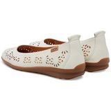 Pikolinos Alcoi - Dames Ballerina - Wit - Hoogwaardig Leer