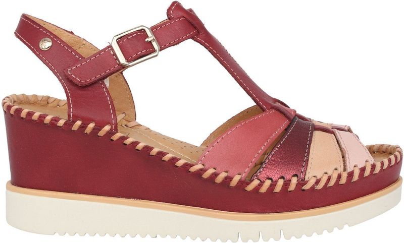 Pikolinos - Aguadulce - Sandaal - Rood - Gewatteerde Zool