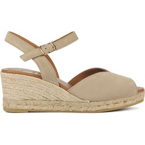Viguera - 2008 - Espadrilles - Taupe - Suède - Sleehak Hoogte 6 cm