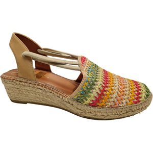 Viguera 1834 Crochet Camel Dames Sandaletten - Multi