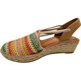 Viguera 1834 Crochet Camel Dames Sandaletten - Multi