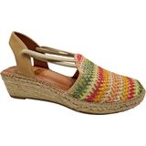 Viguera 1834 Crochet Camel Dames Sandaletten - Multi