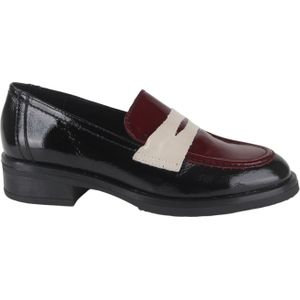 Viguera - 8381 Combi Negro - Instappers - Zwart - Lak - Leer/Rubber