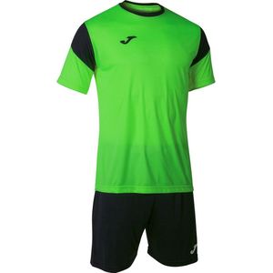 Joma - PHOENIX - Voetbalset - Fluo Groen / Zwart - Korte Mouw - Kinderen