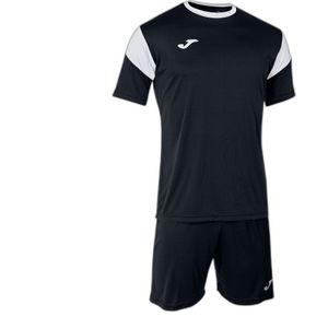 Joma Phoenix Voetbalset Korte Mouw Kinderen - Zwart / Wit | Maat: 116