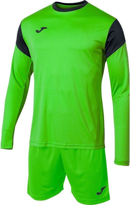 Joma - Phoenix Set - T-shirt met Lange Mouwen en Korte Broek - Blauw - 100% Polyester