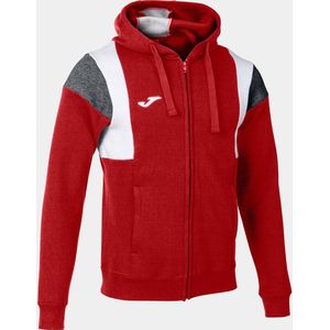 Joma Confort III Sweater Met Kap Heren - Rood / Wit / Donkergrijs Gemeleerd