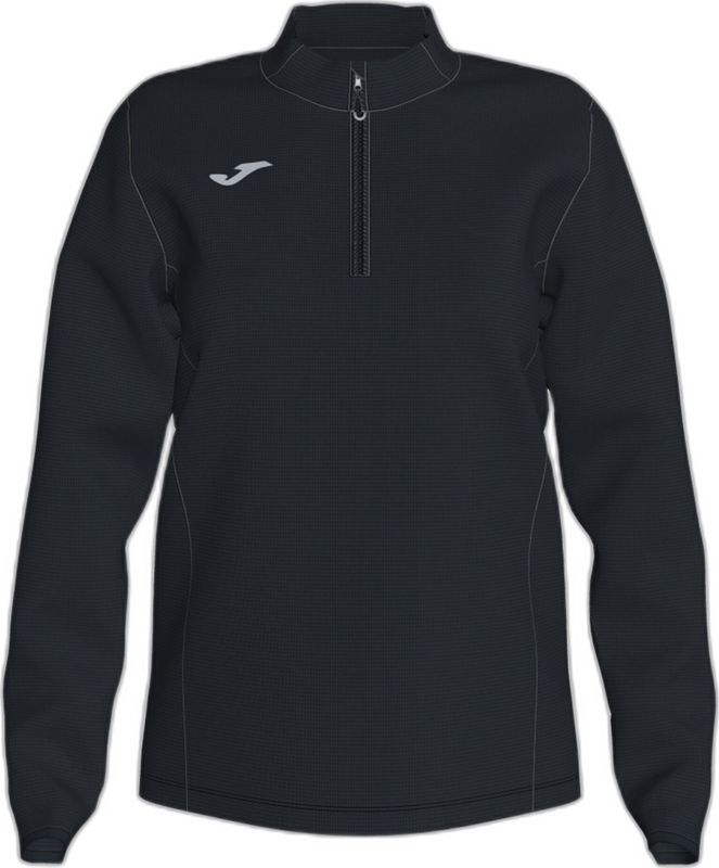 Sweater - Antraciet - Katoen - Met Halve Rits