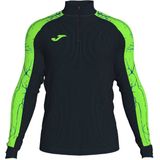 Sweater - Elastisch - Zwart - Polyester - Halve Ritssluiting