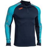 Joma - Elite Ix - Sweatshirt - Blauw - Met Halve Rits