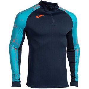 Joma - Elite Ix - Sweatshirt - Blauw - Met Halve Rits