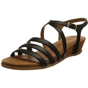 Unisa Bolat_NS, platte sandalen voor dames, Blanco Y Gris, 37 EU