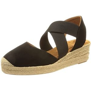 Unisa Cele_22_ks espadrilles voor dames, zwart, 41 EU