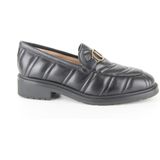 Unisa - Edyn ns - Instappers - Zwart - Leer