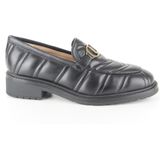 Unisa - Edyn ns - Instappers - Zwart - Leer