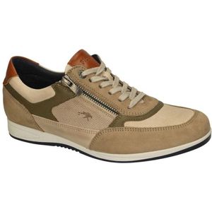 FLUCHOS - DANIEL F1288 - Sneakers - Taupe - Nubuck - Olijfgroen Leder