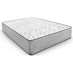 HOGAR24 ES Natur Plus Edition Visco-elastische matras, balans tussen stevigheid en zachtheid, omkeerbaar (winter/zomer), duurzame flexibiliteit, afmetingen 135 x 190 x 30 cm