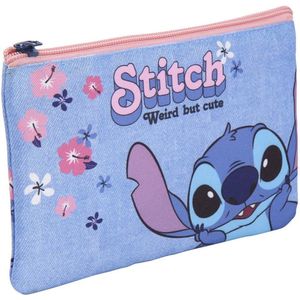 Disney Make-uptasje Stitch 21 Cm Polyester Blauw/roze