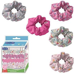 Peppa Pig Scrunchies Haarelastiekjes voor Kinderen 5 st