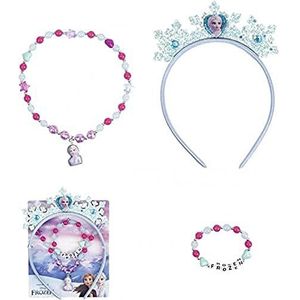 Disney - Frozen 2 - Kinderaccessoires - Haarband met Kroontje, Ketting, Armband