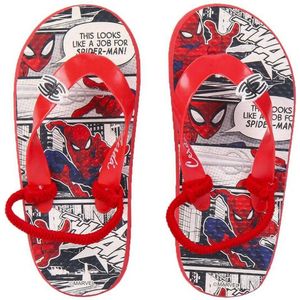 CERDÁ LIFE'S LITTLE MOMENTS Bedrukt voor kinderen met Spiderman en extra grip op de hiel | Zomerslippers van EVA-rubberen zool - Officieel Marvel-licentieproduct, rood, 34 EU