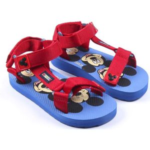 CERDÁ LIFE'S LITTLE MOMENTS - Klittenbandsandalen voor kinderen, gemaakt van polyester en bedrukt met Mickey karakters, rubberen flip-flops met hielbevestiging - Officieel Disney-licentieproduct