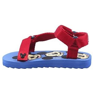 CERDÁ LIFE'S LITTLE MOMENTS - Klittenbandsandalen voor kinderen, gemaakt van polyester en bedrukt met Mickey karakters, rubberen flip-flops met hielbevestiging - Officieel Disney-licentieproduct