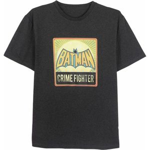 Heren-T-Shirt met Korte Mouwen Batman Donker grijs Grijs Volwassenen - XL