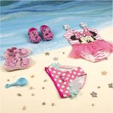 Disney - Minnie Mouse - Meisjeszwempak - Roze en Wit - Sneldrogende Stof