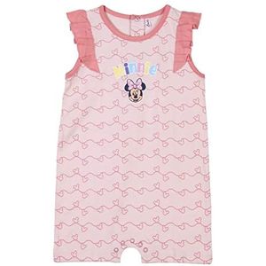 CERDÁ LIFE'S LITTLE MOMENTS Minnie Mouse-kleding voor babymeisjes, 100% katoen, romper, korte mouwen, officiële licentie Disney, roze, normaal