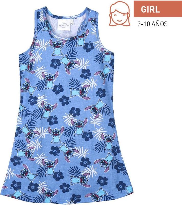 Disney - Stitch - Jurk - Blauw