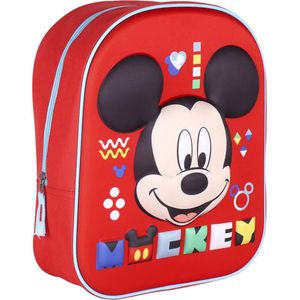 Cerdá Mickey Mouse, 3D-rugzak voor kinderen, zakformaat, officieel Disney-gelicentieerd product, uniseks, kinderen, meerkleurig, normaal, Multiheat, Eén maat