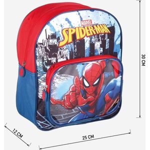 Spiderman Rugzak Save the City 2 vakken - Hoogte 30cm